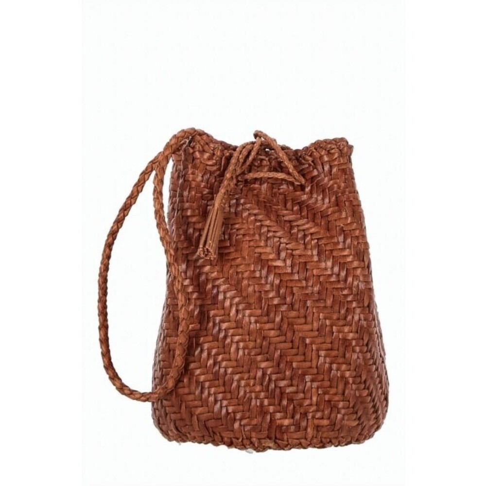 Dragon Diffusion Medium Brown Buffalo Leather Tot… - image 1